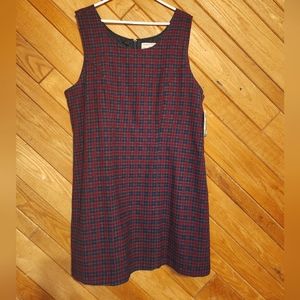Woolrich red and green plaid wool jumper size xl
